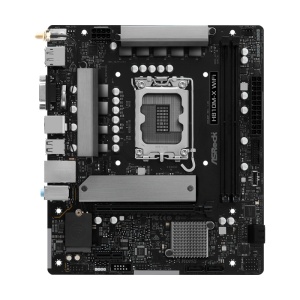 Asrock H810M-X WiFi. Processor manufacturer: Intel, Processor socket: LGA 1851 (Socket V1), Compatible processor series: Intel Core Ultra (Series 2). Supported memory types: DDR5-SDRAM, Maximum internal memory: 128 GB, Memory slots type: DIMM. Supported