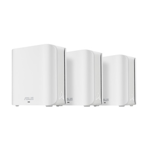 Asus Zen WIFI dual-band whole-home coverage, BD4 (W-3-PK), Network Standard: IEEE 802.11a, IEEE 802.11b, IEEE 802.11g, WiFi 4 (802.11n), WiFi 5 (802.11ac), WiFi 6 (802.11ax), WiFi 7 (802.11be) IPv4, IPv6, internal antenna x 4, Transmit/Receive: 2.4 GHz 2