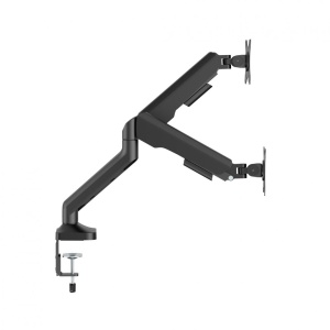 Brat monitor Serioux, tehnologie arc cu gaz, compatibilitate ecran 17"-35", greutate maxima suportata(per ecran) 2~12kg. VESA/;75x75,100x100 Tilt Range +90°~-90° Swivel Range +90°~-90° - Img 2