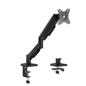 Braț pentru monitor cu contragreutate Material: Oțel, Plastic Tehnologie: Arc Suprafață finisaj : Vopsit electrostatic, Acoperire cu Pulbere Dimensiune compatibila ecran: 17"-32" Greutate maxima (pe ecran): 2~9 kg Compatibilitate VESA: 75x75, 100x100 - Img 1