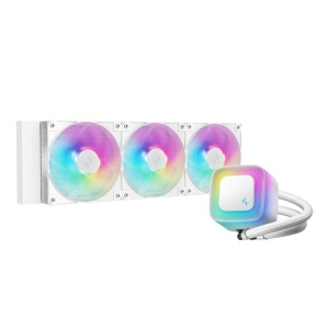 Cooler Procesor DEEPCOOL LE360 V2 ARGB ALB, marime radiator 402mm, 3 ventilatoare ARGB, Viteza ventilatoare 500-2100 RPM +/- 10%, Viteza pompa: 2500-3400 +/- 10%, Suport AMD: AM4/AM5, suport INTEL: LGA1851/1700/1200/1151/1150/1155, Airflow: 75.89 CFM