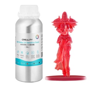 CREALITY Rasina low odor fotosensibila, 500g, culoare transparent red, ambalaj: recipient aluminiu, compatibila cu imprimante 3D cu tehnologie LCD. - Img 2