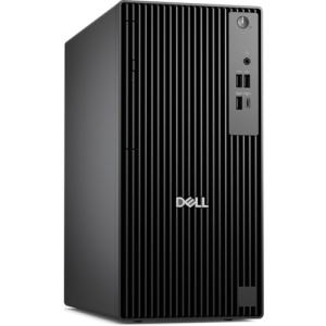 Dell Pro Tower QCT1255, 180W Bronze PSU, ENERGY STAR Qualified, EPEAT 2018 Registered (Silver), AMD Ryzen(TM) 7 PRO 8700G (16 TOPS NPU, 8 cores, up to 5.1GHz), Integrated Graphics, 32 GB: 2 x 16 GB, DDR5, up to 4800 MT/s, non-ECC, 1TB SSD, Internal