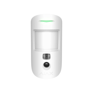 Detector de miscare wireless (PIR) cu verificare foto la alarma, AJAX MotionCam PhOD, alb