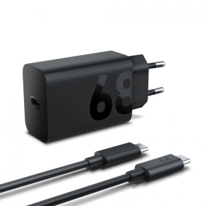 Incarcator Lenovo 68W USB-C; Power requirement: 90-264 volt AC; Material: Plastic; Culoare: Black; Dimensiuni: 28mm x 95mm x 42mm; Greutate: 0.0899kg; Garantie: 1 an - Img 3