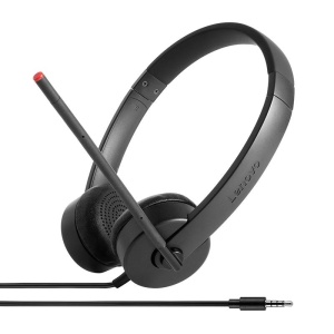 Lenovo Essential Stereo Analog Headset, Greutate: 0.11kg, Color: Black, Conectivitate: Analog, Cable Length: 1.2m, Microphone: Yes, Garantie: 1Y