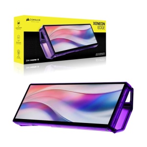 Monitor Commercial Corsair XENEON EDGE, 14.5", 2560 x 720 pixeli, Touchscreen, Purple, 3 ani garantie