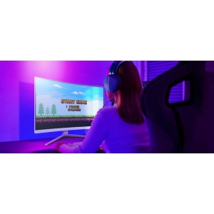 Monitor Philips 31.5" 32M2C5501/00, Curvature: 1500R, Diagonal (inch): 31.5, Diagonal (cm): 80, Aspect ratio: 16:9, Panel: VA, Resolution: 2560x1440, Refresh Rate: 180Hz, Response time GtG: 1ms, Brightness (max): 300 cd/m², Contrast (static) : 3500:1, - Img 2