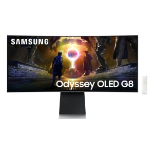 Monitor Samsung 34" LS34DG850SUXDU, Curvature: 1800R, Diagonal (inch): 34, Diagonal (cm): 86, Aspect ratio: 21:9, Panel: OLED, Resolution: 3440x1440, Refresh Rate: 175Hz, Response time GtG: 0.03ms, Brightness (max): 250 cd/m², Contrast (static) : 1M:1,