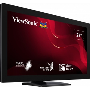 Monitor ViewSonic 27" TD2760, Touch: 10pts, Diagonal (inch): 27, Diagonal (cm): 69, Aspect ratio: 16:9, Panel: VA, Resolution: 1920x1080, Refresh Rate: 60Hz, Response time GtG: 6ms, Brightness (max): 250 cd/㎡, Contrast (static) : 3000:1, Viewing angle: - Img 3