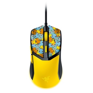 Mouse cu fir gaming Razer Cobra Razer Pokémon Kanto Starters Edition, rezolutie 8500 DPI, 6 butoane programabile, iluminare RGB, negru