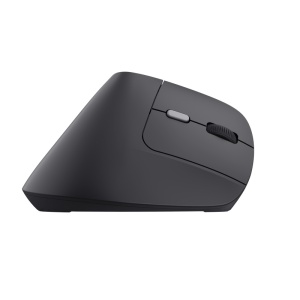 Mouse ergonomic fara fir Trust Bayo II, rezolutie maxima 2400 DPI, 6 butoane, interfata USB-C, 2.4GHz, negru - Img 3