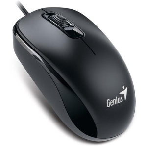 Mouse Genius DX-120, PC sau NB, cu fir, USB-C, optic, 1200 dpi, butoane/scroll 3/1, cablu 1.5m, negru