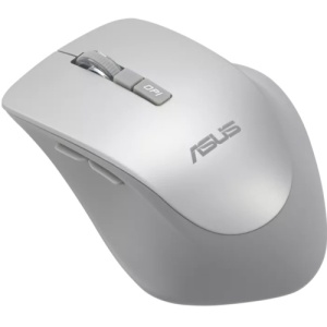 Mouse wireless ASUS WT425 (PN 90XB0280-BMU0L0), culoare Silver, rezoluţie 1000/1600 dpi comutabil, conectivitate RF 2.4GHz cu dongle USB, ergonomie pentru mâna dreaptă, clicuri silenţioase, dimensiuni 106,84×74,73×39,13 mm, greutate 82 g (cu baterie),