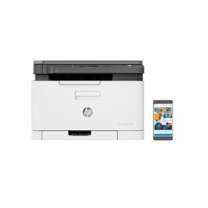 Multifunctional laser color HP Color Laser MFP 178NW; Dimensiune A4 ,(Printare, Copiere, Scanare), Viteza max 16ppm negru si color, rezolutiemax 600x600dpi, memorie 128 MB, Limbaj de printare: SPL, tava 150 coli,display 2 linii LCD, scanner: CIS, color - Img 3