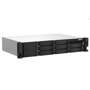 NAS QNAP 873AeU 8-Bay, CPU AMD Ryzen V1000 series V1500B 4C/8T 2.2 GHz, RAM 4GB (1 x 4GB) DDR4 SODIMM (max. 64GB total, optional ECC RAM support), 8 x 2.5"/3.5" SATA 6Gbps, 2x M.2 2280 PCIe Gen3 x1 HDD (neincluse), LAN: 2 x 2.5GbE, optional 10GbE - Img 3