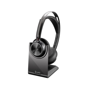 Poly Voyager Focus 2 Microsoft Teams Certified USB-C-C Headset +USB-C/A Adapter +Charging Stand - Img 2