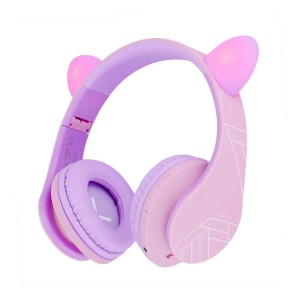 PowerLocus Casti pentru copii wireless Kids Cat Ears Purple/Pink - Img 2