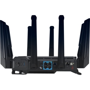 Router Asus Quad-Band ROG Rapture GT-BE98, WIFI-7, Standarde wireless: WiFi 6 (802.11ax), WiFi 7 (802.11be), IEEE 802.11a, IEEE 802.11b, IEEE 802.11g, IEEE 802.11n, IEEE 802.11ac, IPv4, IPv6, Segment Produs: BE25000, Viteza wireless: 1376+5764+5764+11529 - Img 2