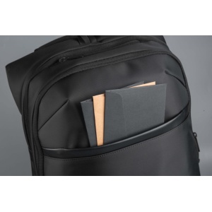 Rucsac notebook Serioux, SMART TRAVEL ST9588, dimensiuni: 32 x 19 x 46 cm, rezistent la apa, compartimente multiple, compartiment separat pentru notebook: max. 15.6", bretele ajustabile, port de încărcare USB, buzunar ascuns la spate, material poliester - Img 6