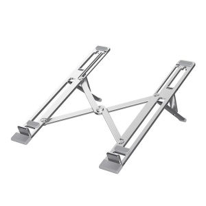 Suport laptop Serioux, SRXNCPU6, material aluminiu, dimensiune deschisă: 197x255x4mm,dimensiune pliată: 60 x 250 x 4mm, grosime: 4mm, greutate: 182g, dimensiune compatibilă: până la 15.6 ", culoare argintiu, 5 unghiuri ajustabile - Img 1