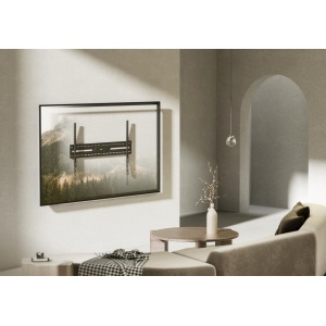 Suport perete TV Serioux 43-100" Fix 75kg Profil 30mm Material: Otel Finisarea suprafeței: vopsea electrostatica Dimensiune ecran: 43"-100" Compatibilitate VESA: 50x50, 75x75, 100x100, 100x150, 150x100, 100x200, 200x100, 150x150, 200x200, 200x300, - Img 7