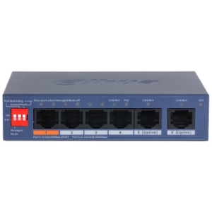 Switch PoE Cloud Management 4 + 2 porturi Dahua
