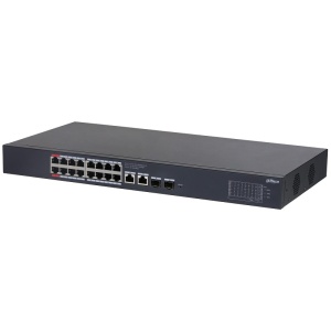 Switch PoE Gigabit Cloud Management 16 + 2 + 2 SFP porturi Dahua CS4220-16GT-135