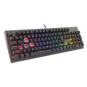 Tastatura gaming mecanica cu fir Genesis Thor 303, iluminare RGB, switch-uri Red, 104 taste, 11 butoane multimedia, negru - Img 7