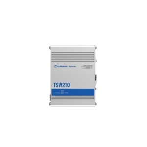 TELTONIKA INDUSTRIAL 8PORT UNMANAGED SWITCH TSW210, Interfata: 8 x ETH ports, 10/100/1000 Mbps, supports auto MDI/MDIX crossover, 2 x SFP ports, Standarde retea: 802.3i, 802.3u, 802.3ab, 802.3x, 802.3az, 802.3ad, Latime banda: 20 Gbps, Carcasa aluminiu,