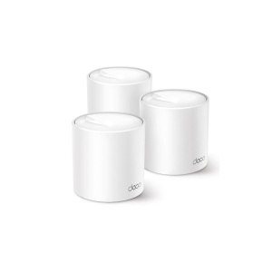 TP-Link AX3000 whole home mesh Wi-Fi 6 System, Deco X50(3-pack); Dual- Band, Standarde Wireless: IEEE 802.11ax/ac/n/a 5 GHz, IEEE 802.11ax/n/b/g 2.4 GHz, viteza wireless: 5 GHz: 2402 Mbps, 2.4 GHz: 574 Mbps, 2 x antene interne, 2×2 MU-MIMO, Mod Router,