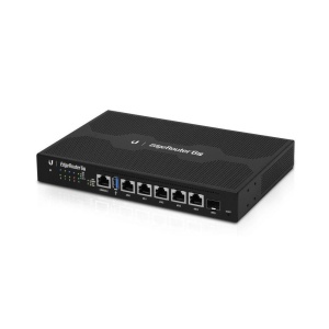 Ubiquiti EdgeRouter ER-6P; 6xGigabit LAN, 1xSFP Gigabit, 1x USB3.0, 5 ports x 24V passive 2-pair/4-pair PoE, 3.4 million pps, 1 GHz CPU