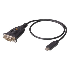 Adaptor Aten USB-C to RS-232, Conector 1: RS-232, Conector 2: USB Lungime cablu: 0,45 m. Culoarea produsului: Negru