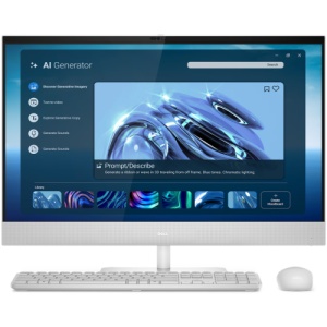 All-in-One Consumer Dell Pro 27 EC27260 cu procesor Intel Core Ultra 5 325 pana la 4.0 GHz, 27 inch, FHD, 16 GB, Intel Graphics, Windows 11 Pro, White, 3 ani Garantie