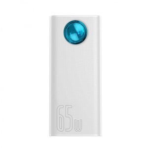 Baterie externa Baseus Ambilight, 30000mAh, PD 3.0 65W, 4 x USB; 1 x USB Type-C, digital display pt. status baterie, total 3A, alb - Img 2