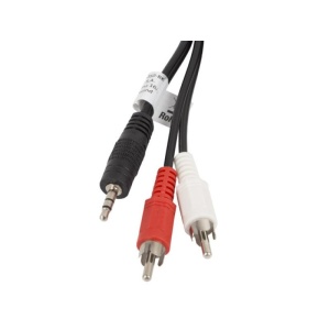 Cablu audio Jack 3,5 mm (tată) 3 pini → 2 x RCA (tată), 5 m