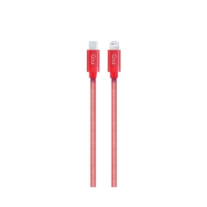 Cablu Date si Incarcare USB Type-C la Lightning Metallic, 1 m, G-METALLICC94-R, Rosu