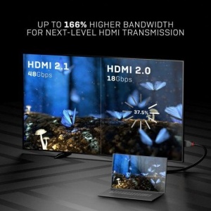 Cablu Lindy 2m High Speed HDMI, latime de banda 48Gbps, 10240x4320@ 120Hz, Anthra Line - Img 7