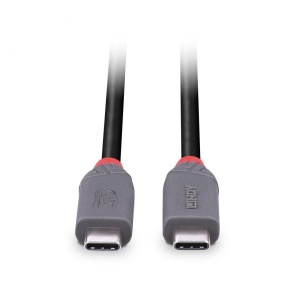 Cablu Lindy USB4 240W USB Type C, putere maxima 240W, 100W , lungime 2 metri, latime de banda supotata 40Gbps, gri - Img 3
