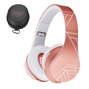 Casti Bluetooth Wireless Over-Ear PowerLocus P2, Rose Gold
