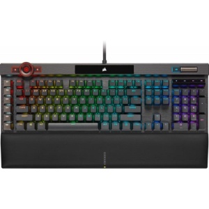 CORSAIR K100 RGB OPTICAL-MECHANICAL, negru Full Key (NKRO) with 100% Anti-Ghosting Supported in iCUE Profiles up to 200 depending on complexity Wired Connectivity 2x USB 3.0 or 3.1 Type-A Key Switches CORSAIR OPX Optical- Mechanical