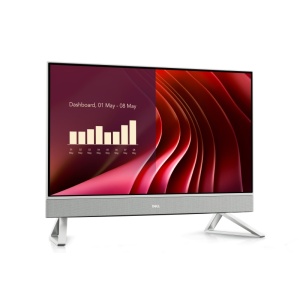 DELL All-In-One EC24250, 23.8-inch FHD (1920 x 1080) Anti-Glare Narrow Border AIT Infinity Non Touch Display, 5MP, IR, Tilt Camera (White), Intel(R) Core(TM) 7 processor 150U (12MB cache, 10 cores, 12 threads, up to 5.4 GHz), Intel(R) Graphics, 16GB,