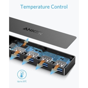 HUB USB Anker 4-in-1, porturi: 4 x USB 3.2 gen 1, conectare prin USB 2.0 (T), rata transfer 5 Gbps, ABS, negru - Img 4