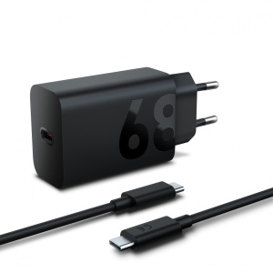 Incarcator Lenovo 68W USB-C; Power requirement: 90-264 volt AC; Material: Plastic; Culoare: Black; Dimensiuni: 28mm x 95mm x 42mm; Greutate: 0.0899kg; Garantie: 1 an - Img 2