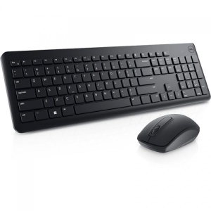 Kit wireless tastatura si mouse Dell KM3322W, taste numerice, negru