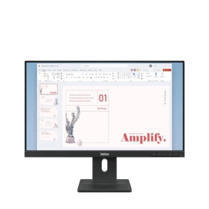 Monitor Lenovo ThinkVision E24-40; 23.8"IPS, FHD (1920x1080), 16:9, Brightness: 250 cd/m², Contrast ratio: 1300:1, Response time: 4ms GtG (Extreme mode) / 6ms GtG (Typical mode), Dot / Pixel Per Inch: 92 dpi, Color Gamut: 99% Srgb, View angle: 178° /