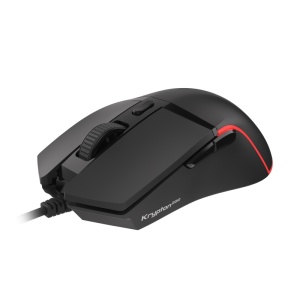 Mouse gaming cu fir Genesis Krypton 220, senzor optic, interfata USB, rezolutie maxima 6400 DPI, numar butoane 6, iluminare RGB, maximum frame rate 6 666 FPS, negru