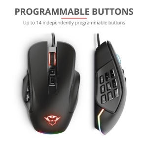 Mouse Trust GXT 970, Gaming Mouse, negru - Img 3