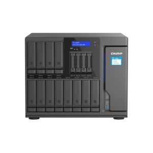 NAS QNAP 1655 16-Bay, CPU Intel® Atom® C5125 8-core/8-thread Processor, RAM 8GB DDR4 Long-DIMM non-ECC (1x 8GB), Max. 256GB ( 4 x 64G, ECC supported), 12 x 3.5"/2.5" SATA 6Gb/s HDD/SSD bay + 4 x 2.5" SATA 6Gb/s SSD bay + 2 x M.2 2280 PCIe Gen 3 x2 SSD
