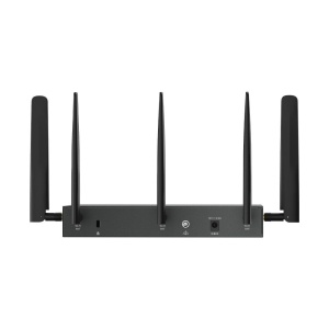 "Omada 4G+ Cat6 AX3000 Gigabit VPN Router PORT: 1× Gigabit SFP WAN/LAN Port, 1× Gigabit RJ45 WAN Port, 4× Gigabit WAN/LAN RJ45 Ports, 1 Nano SIM slot (4G+ Cat6) SPEED: 574Mbps at 2.4 GHz + 2402 Mbps at 5 GHz (HE160) Wi-Fi Speed, 300 Mbps Download LTE - Img 4